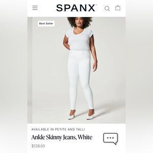 NWOT SPANX’s white leggings